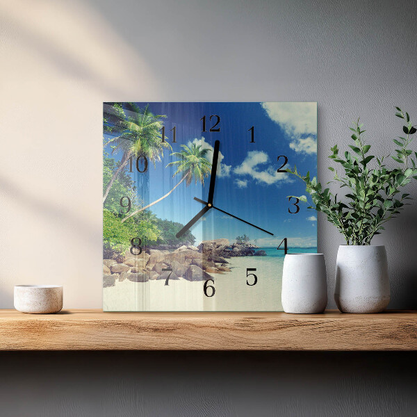 Square wall clock Palm Beach