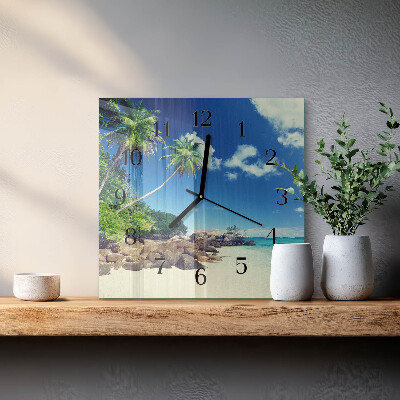 Square wall clock Palm Beach