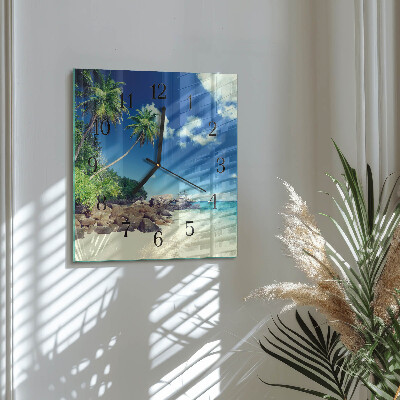 Square wall clock Palm Beach
