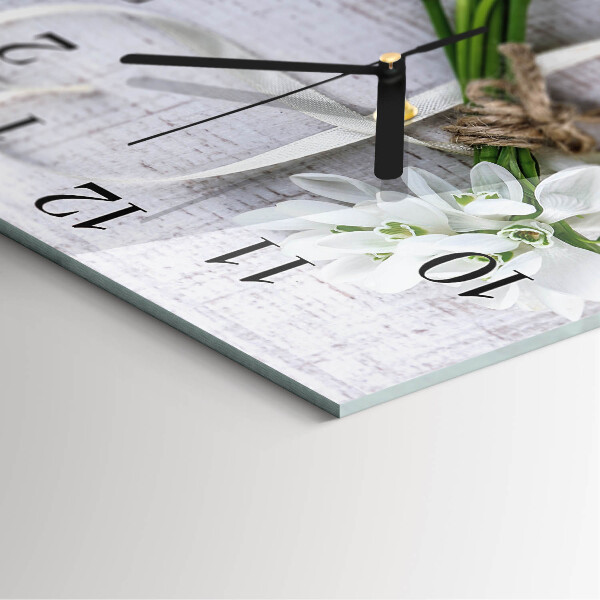 Square wall clock Bouquet of Flowers