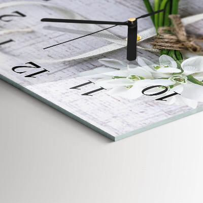 Square wall clock Bouquet of Flowers