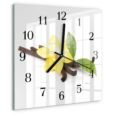 Square wall clock Vanilla Orchid