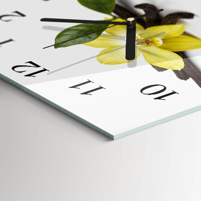 Square wall clock Vanilla Orchid