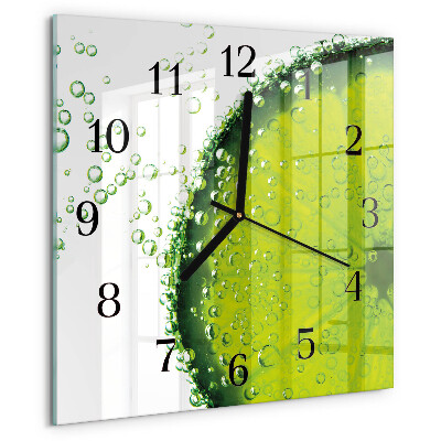 Square wall clock Calcium carbonate