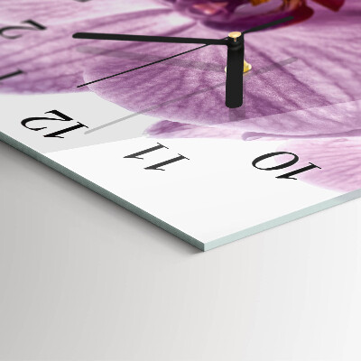 Square wall clock Orchid
