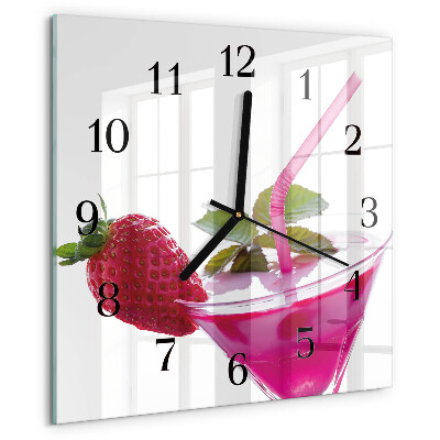 Square wall clock Cocktail