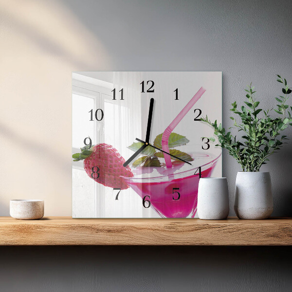 Square wall clock Cocktail