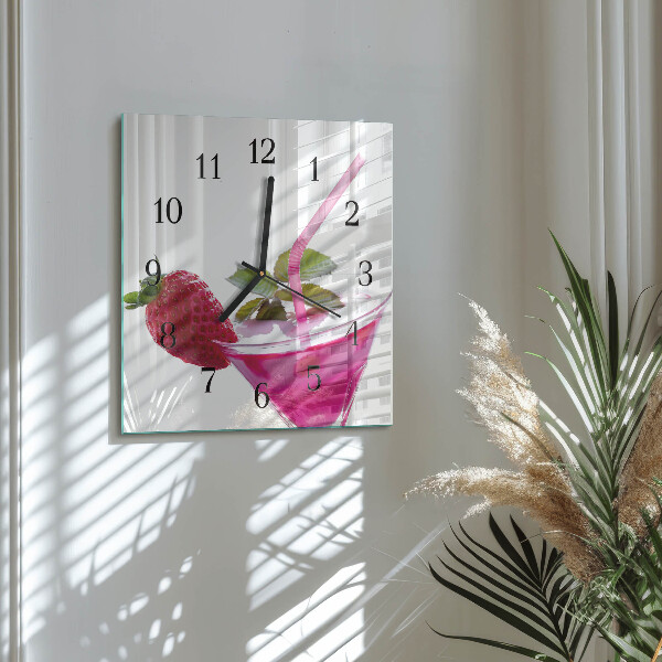 Square wall clock Cocktail