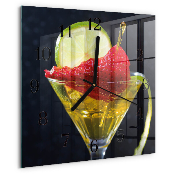 Square wall clock Cocktail