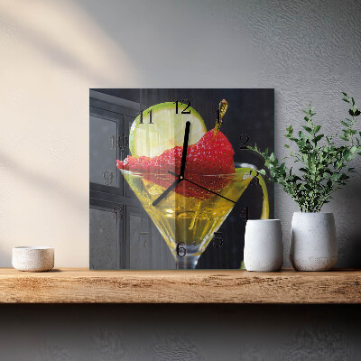 Square wall clock Cocktail