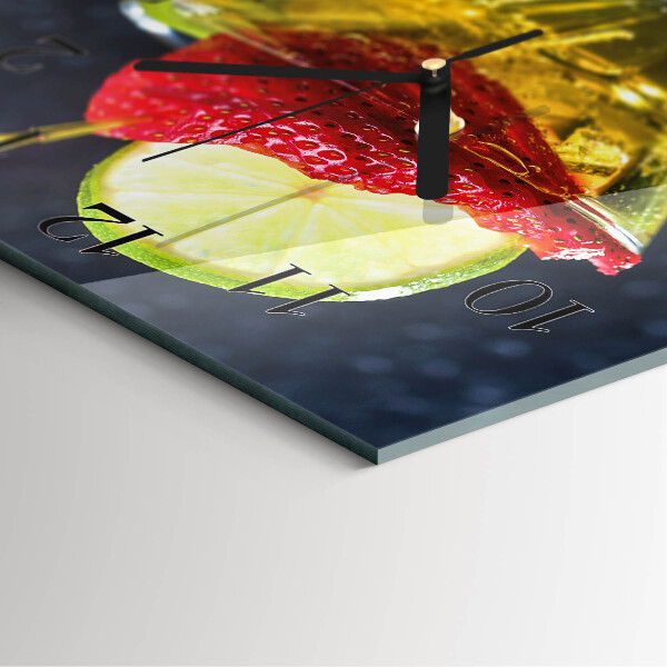 Square wall clock Cocktail