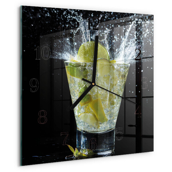 Square wall clock Cocktail