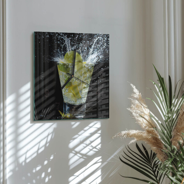 Square wall clock Cocktail