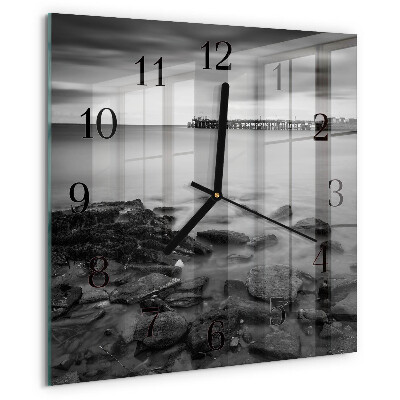 Square wall clock Riverbank