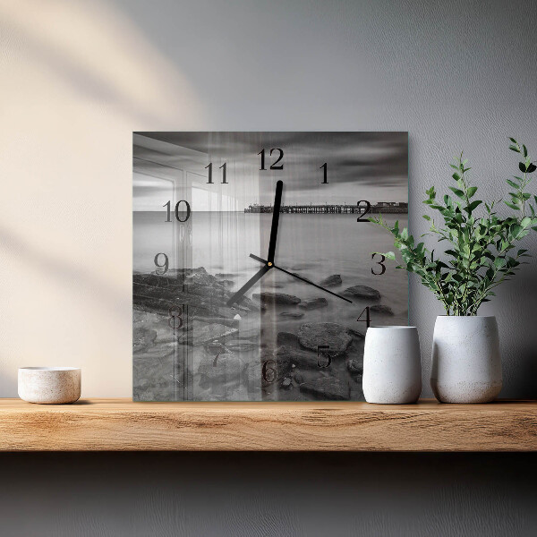 Square wall clock Riverbank