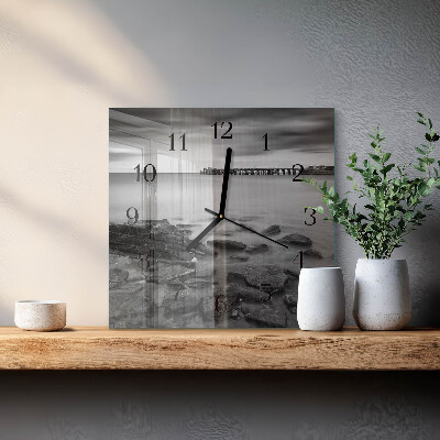 Square wall clock Riverbank