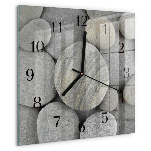 Square wall clock Stones