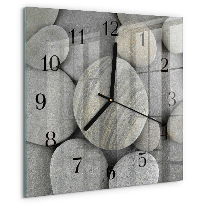 Square wall clock Stones