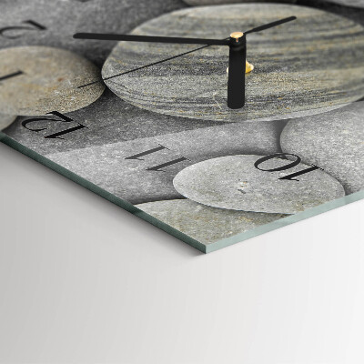 Square wall clock Stones