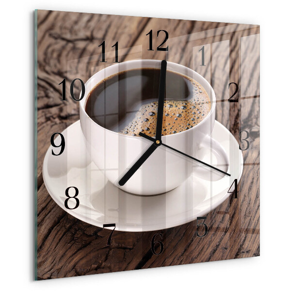 Square wall clock Coffee