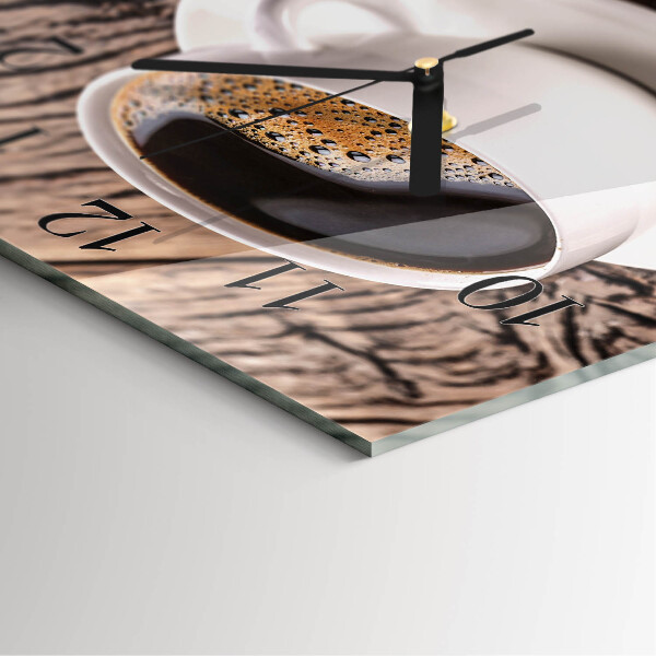 Square wall clock Coffee
