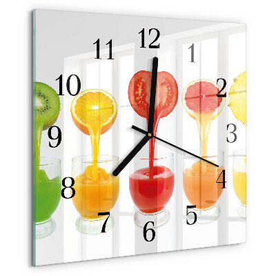 Square wall clock Juice