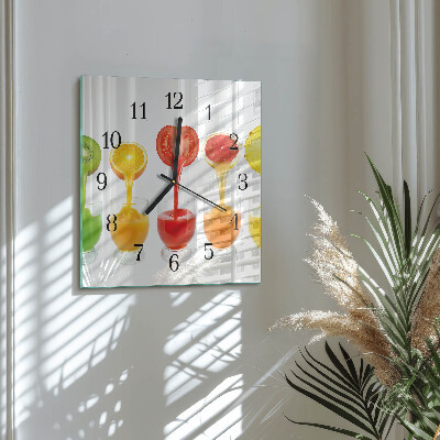 Square wall clock Juice