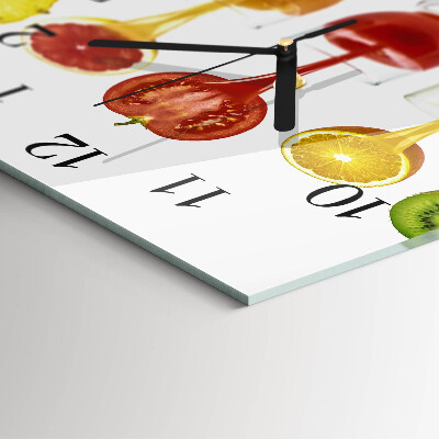Square wall clock Juice