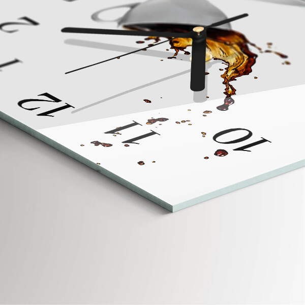 Square wall clock Cup
