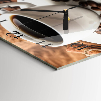 Square wall clock Coffee