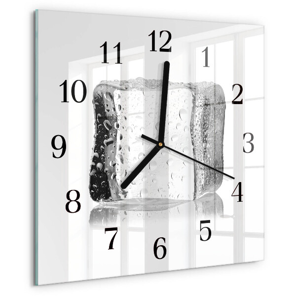 Square wall clock Ice