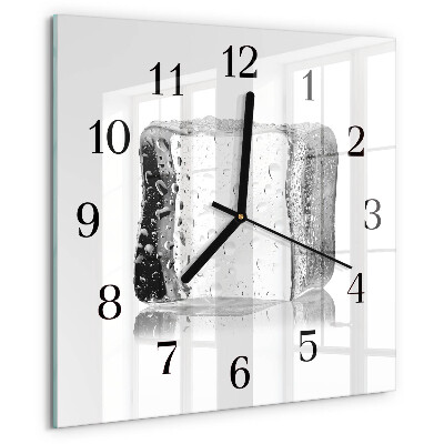 Square wall clock Ice