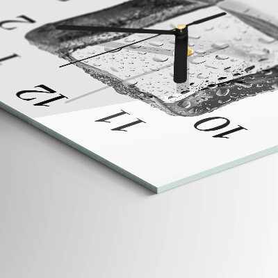 Square wall clock Ice