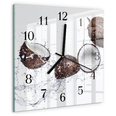 Square wall clock Coconuts