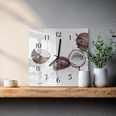 Square wall clock Coconuts