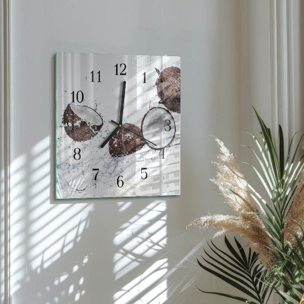 Square wall clock Coconuts