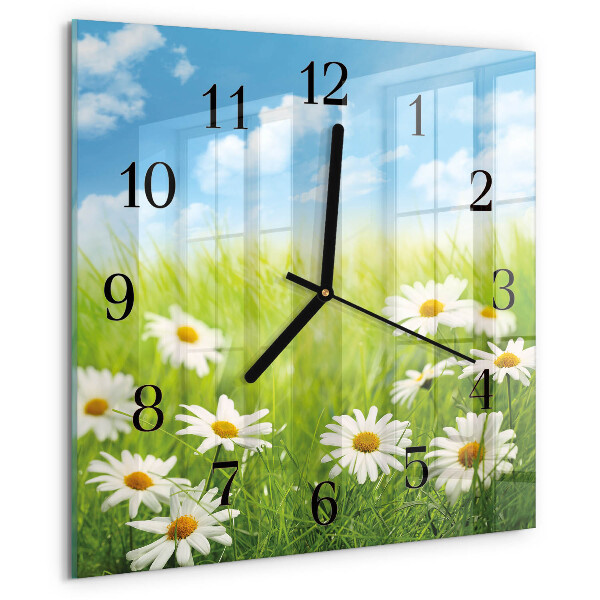 Square wall clock Meadow