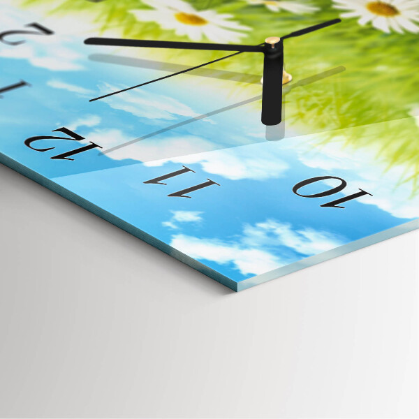 Square wall clock Meadow