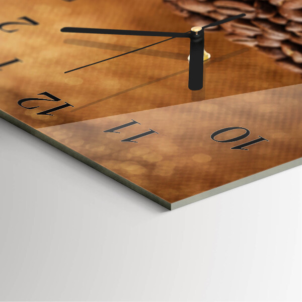 Square wall clock Coffee Beans
