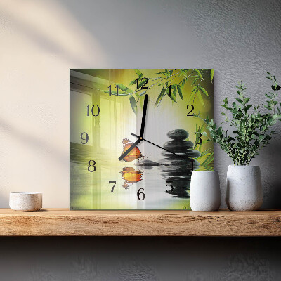 Square wall clock Nature