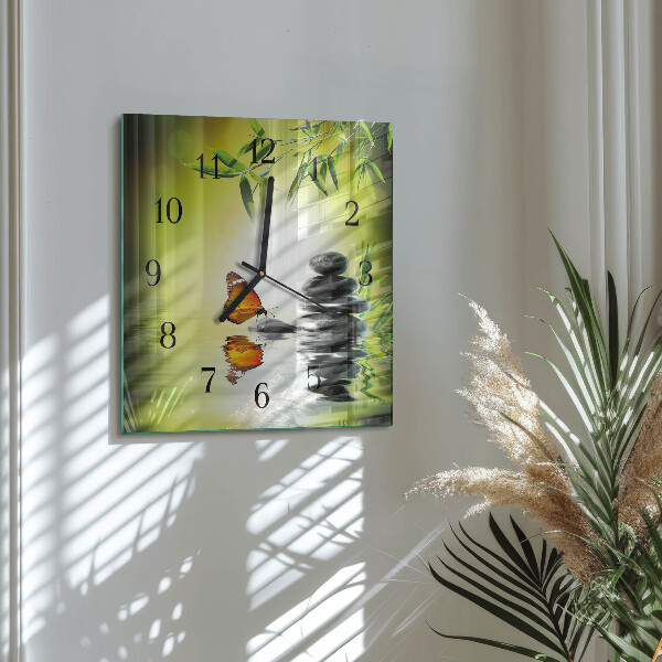 Square wall clock Nature