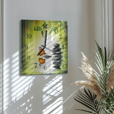 Square wall clock Nature