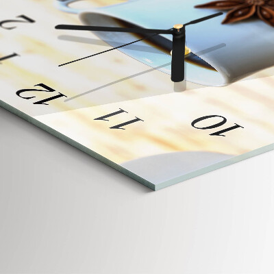 Square wall clock Coffee