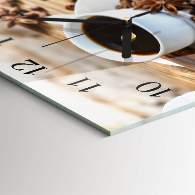 Square wall clock Coffee