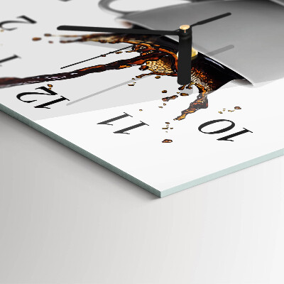 Square wall clock Coffee