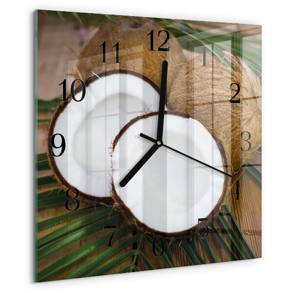 Square wall clock Coconuts