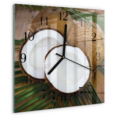 Square wall clock Coconuts