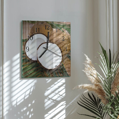 Square wall clock Coconuts