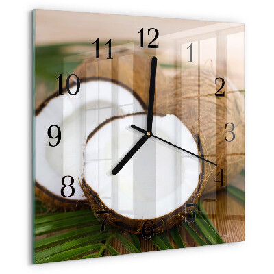 Square wall clock Coconuts