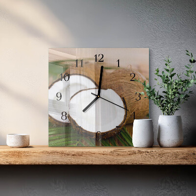 Square wall clock Coconuts
